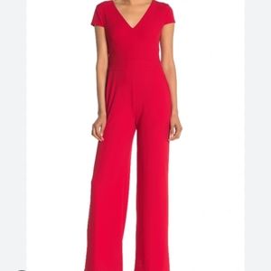 Donna Morgan Red Jumpsuit